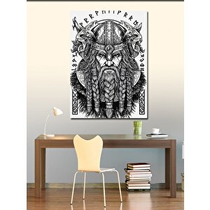Kanvas Tablo Viking Portresi 100x140 cm