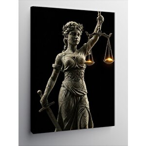 Kanvas Tablo Adalet Heykeli 70x100 cm