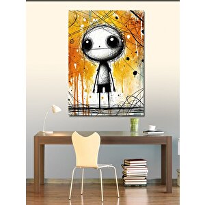 Kanvas Tablo Gotik Bebek Figürü 70x100 cm