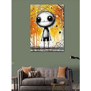 Kanvas Tablo Gotik Bebek Figürü 70x100 cm