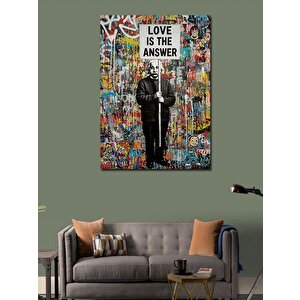 Kanvas Tablo "love İs The Answer" Grafiti 50x70 cm
