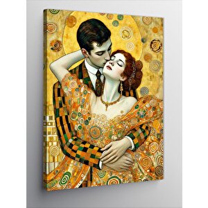 Kanvas Tablo Romantik Öpüşen Çift 100x140 cm