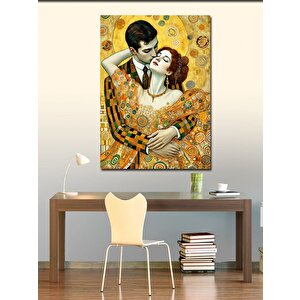 Kanvas Tablo Romantik Öpüşen Çift 100x140 cm