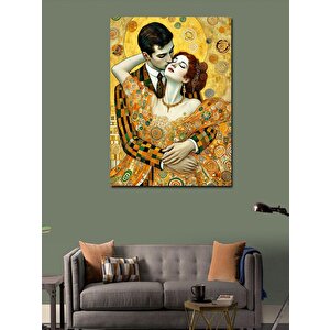 Kanvas Tablo Romantik Öpüşen Çift 100x140 cm