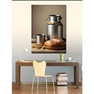 Kanvas Tablo Süt  Ve Somun Ekmek Sahnesi 70x100 cm