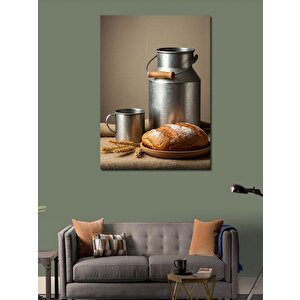 Kanvas Tablo Süt  Ve Somun Ekmek Sahnesi 70x100 cm