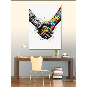Kanvas Tablo Grafiti Elleri 100x140 cm