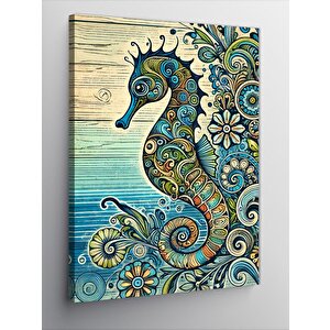 Kanvas Tablo Desenli Denizatı 70x100 cm
