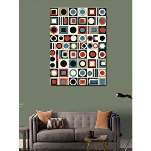 Kanvas Tablo Retro Geometrik Desen 70x100 cm
