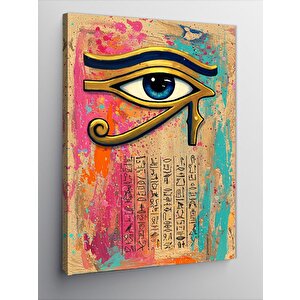 Kanvas Tablo Horus’un Gözü Ve Metinler 100x140 cm