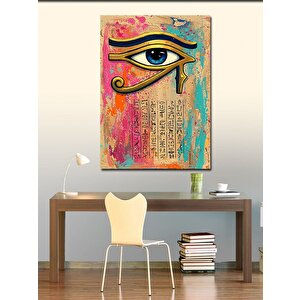 Kanvas Tablo Horus’un Gözü Ve Metinler 100x140 cm