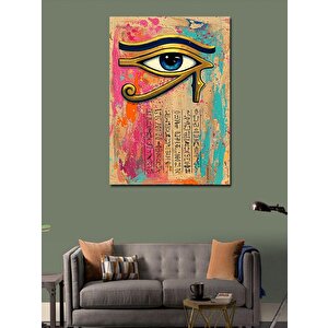Kanvas Tablo Horus’un Gözü Ve Metinler 100x140 cm