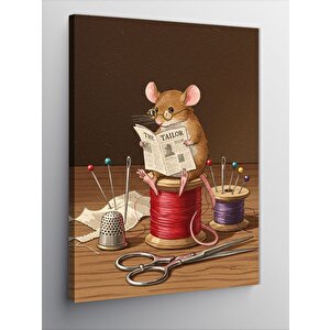 Kanvas Tablo El İşi Ve Dikiş Kutusu Fare 100x140 cm