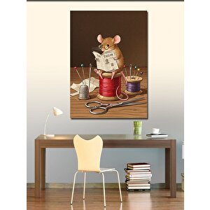 Kanvas Tablo El İşi Ve Dikiş Kutusu Fare 50x70 cm