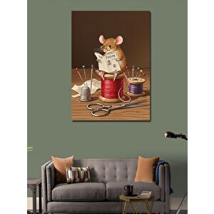 Kanvas Tablo El İşi Ve Dikiş Kutusu Fare 50x70 cm