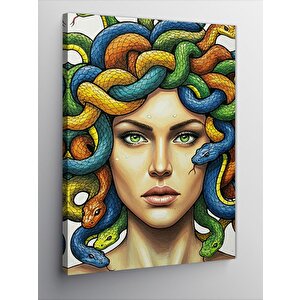 Kanvas Tablo Medusa Ve Yılan Saçları 100x140 cm