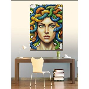Kanvas Tablo Medusa Ve Yılan Saçları 100x140 cm