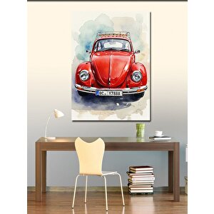 Kanvas Tablo Klasik Kırmızı Vosvos 70x100 cm