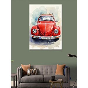 Kanvas Tablo Klasik Kırmızı Vosvos 70x100 cm
