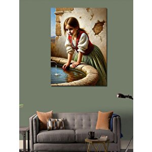 Kanvas Tablo Kuyu Başında Kız 50x70 cm