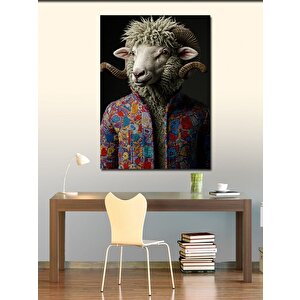 Kanvas Tablo Gömlekli Kuzu 70x100 cm