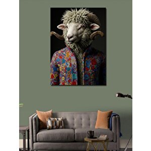 Kanvas Tablo Gömlekli Kuzu 70x100 cm