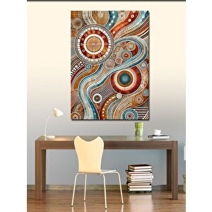 Kanvas Tablo Dairesel Dalga Motifi 50x70 cm