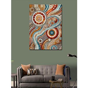 Kanvas Tablo Dairesel Dalga Motifi 50x70 cm