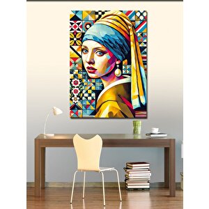 Kanvas Tablo Modern İnci Küpe Kızı 70x100 cm