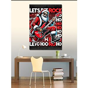 Kanvas Tablo Noel Baba Rock Yapıyor 50x70 cm