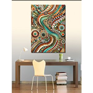 Kanvas Tablo Renkli Spiral Desenler 50x70 cm