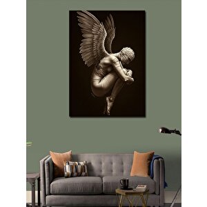 Kanvas Tablo Melek Figürlü Heykel 100x140 cm