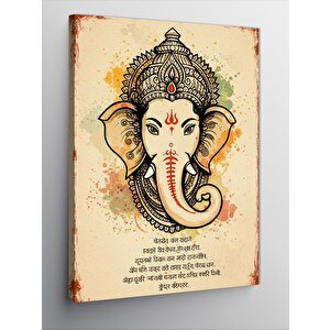 Kanvas Tablo Minimalist Ganesh İllüstrasyonu 100x140 cm