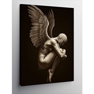 Kanvas Tablo Melek Figürlü Heykel 50x70 cm