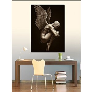 Kanvas Tablo Melek Figürlü Heykel 70x100 cm