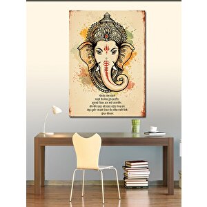Kanvas Tablo Minimalist Ganesh İllüstrasyonu 50x70 cm