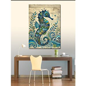 Kanvas Tablo Desenli Denizatı 70x100 cm