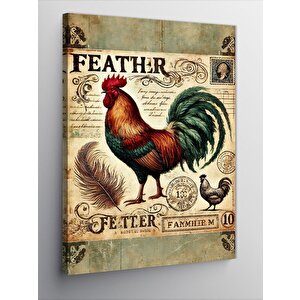 Kanvas Tablo Tavuk Posteri 100x140 cm