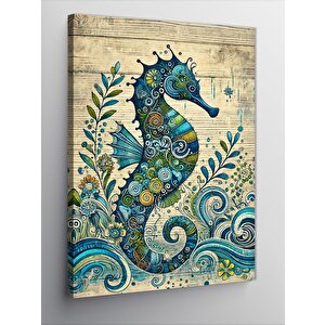 Kanvas Tablo Desenli Denizatı 50x70 cm