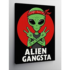 Kanvas Tablo Alien Gangsta Tasarımı 70x100 cm