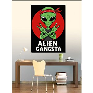 Kanvas Tablo Alien Gangsta Tasarımı 70x100 cm