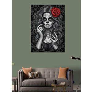 Kanvas Tablo La Catrina Kadın Figürü 50x70 cm