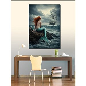 Kanvas Tablo Denizkızı Ve Fırtına 100x140 cm