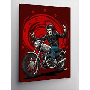 Kanvas Tablo Motosikletli Asi 70x100 cm