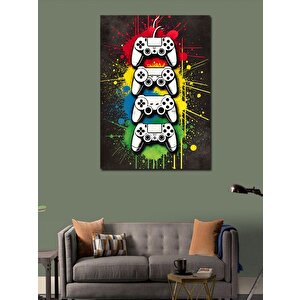 Kanvas Tablo Oyun Konsolu Ve Kontroller 70x100 cm
