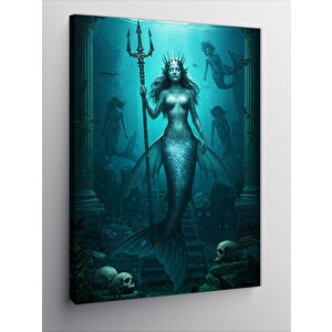 Kanvas Tablo Denizaltı Ve Kafatasları 50x70 cm