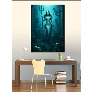 Kanvas Tablo Denizaltı Ve Kafatasları 50x70 cm