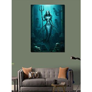 Kanvas Tablo Denizaltı Ve Kafatasları 50x70 cm