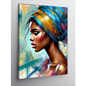 Kanvas Tablo Cesur Bakışlı Kadın 100x140 cm