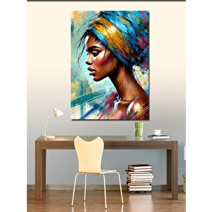 Kanvas Tablo Cesur Bakışlı Kadın 100x140 cm